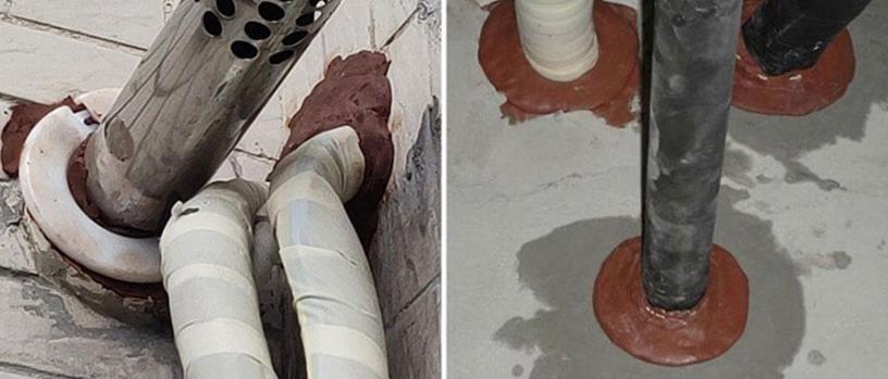 Aplicaci&oacute;n de barro de fuego de fuego