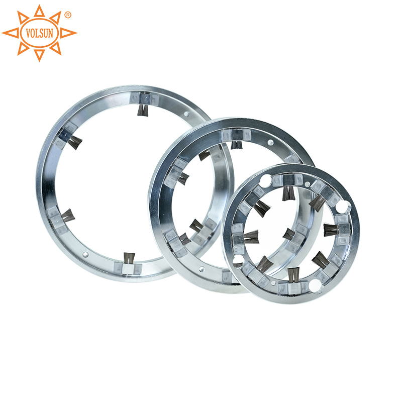 Detalle del anillo de puesta a tierra del eje.