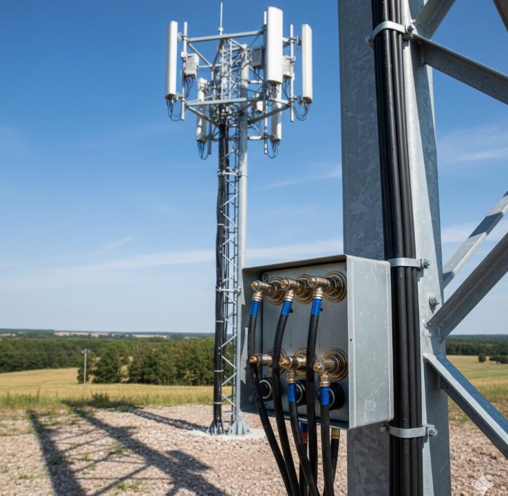tubo retr&aacute;ctil en fr&iacute;o para estaci&oacute;n base de telecomunicaciones